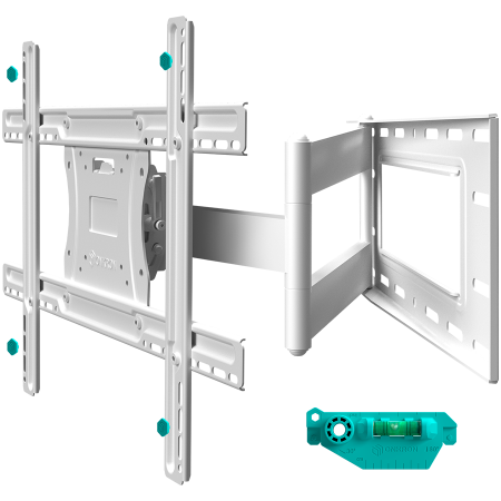 Accesorii - ONKRON Full Motion TV Wall Mount for 40 to 75-inch Flat Panel TVs Digital Panels 68,2 kg, White