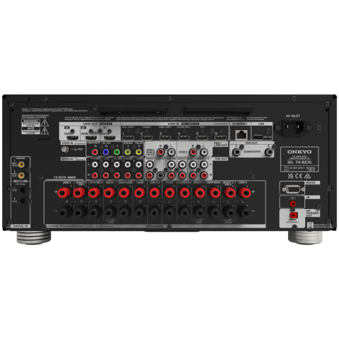 Onkyo TX-RZ70 11.2 -Channel AV Receiver, 210 W/Ch / 6 ohms, Dirac Live, THX® Certified, DTS:X, 8K/4K Ultra HD, Works with Sonos, Black [2]