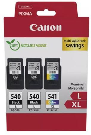 Consumabile imprimanta - Pachet 3 cartuse cerneala originale Canon 2x PG-540L + CL-541XL