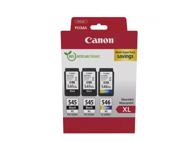 Unitate Cilindru - Pachet 3 cartuse Canon cap. mare 2xPG-545XL + CL-546XL