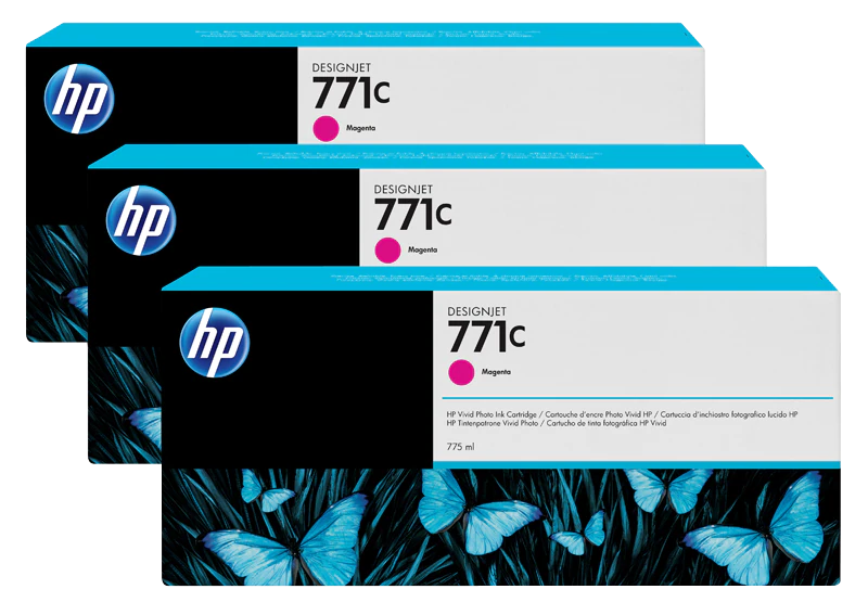 Cartus Cerneala - Set cartuse cerneala HP 771C Magenta B6Y33A 3buc/set