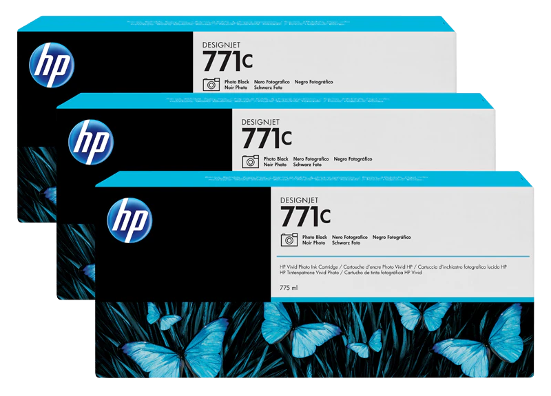 Cartus Cerneala - Set cartuse cerneala HP 771C Photo Black B6Y37A 3buc/set