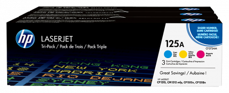 Cartus Toner - Set cartuse toner HP 125A C+M+Y CF373AM