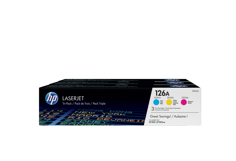 Cartus Toner - Set cartuse toner HP 126A C+M+Y CF341A