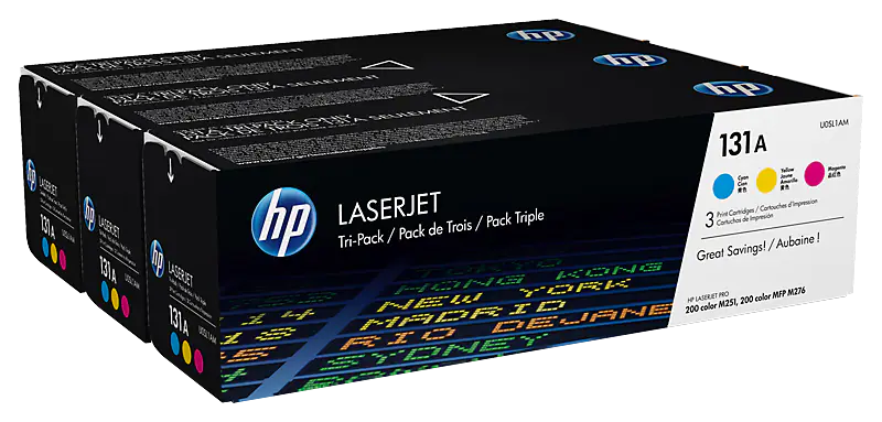Cartus Toner - Set cartuse toner HP 131A C+M+Y U0SL1AM