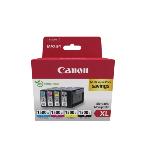 Cartuse Compatibile - Pachet 4 cartuse cerneala originale Canon PGI-1500XL (BK/C/M/Y) - New Pack