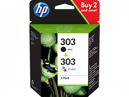 Pachet cartuse HP 303 2-pack Black/Tri-color 3YM92AE