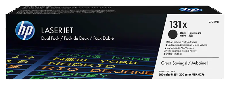 Cartus Toner - Set cartuse toner HP 131X Black CF210XD 2buc/set