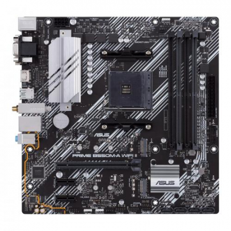 Plăci de Bază Gaming - Placa de baza ASUS PRIME B550M-A (WI-FI) II, AMD B550, socket AM4, mATX