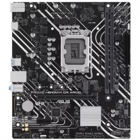 Placa de baza ASUS PRIME H610M-K D4 ARGB, Intel H610, Socket 1700, mATX [1]