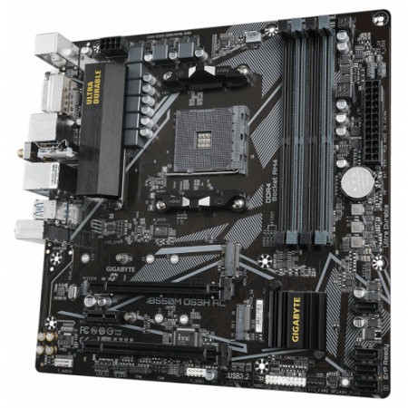 Placa de baza Gigabyte B550M DS3H AC, AMD B550, Socket AM4, mATX [2]