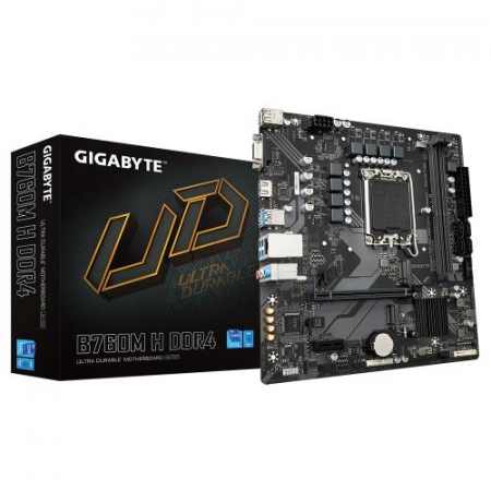 Plăci de baza - Placa de baza Gigabyte B760M H DDR4, Intel B760, Socket 1700, mATX