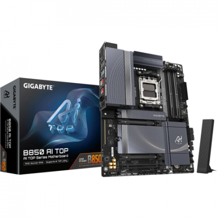 Plăci de Bază Amd - Placa de baza Gigabyte B850 AI TOP, AMD B850, Socket AM5, ATX
