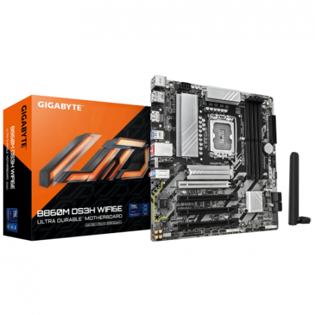 Plăci de Bază Intel - Placa de baza Gigabyte B860M DS3H WIFI6E, Intel B860, Socket 1851, mATX