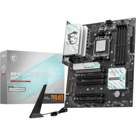 Plăci de Bază Gaming - Placa de baza MSI B840 GAMING PLUS WIFI, AMD B840, Socket AM5, ATX