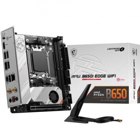 Componente gaming - Placa de baza MSI MPG B650I EDGE WIFI, AMD B650, Socket AM5, mITX