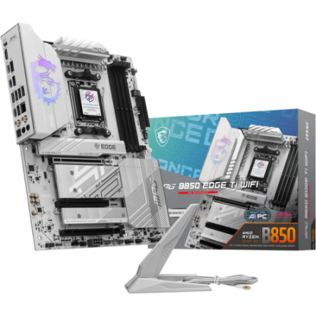 Componente gaming - Placa de baza MSI MPG B850 EDGE TI WIFI, AMD B850, Socket AM5, ATX
