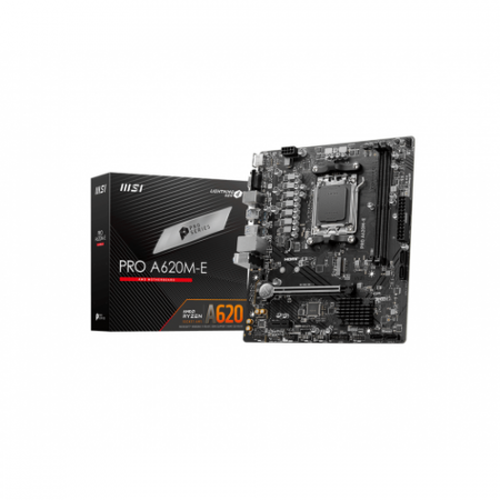 Gaming - Placa de baza MSI Pro A620M-E, AMD A620, Socket AM5, mATX