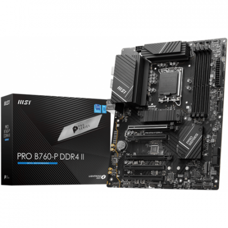 Gaming - Placa de baza MSI PRO B760-P DDR4 II, Intel B760, Socket 1700, ATX