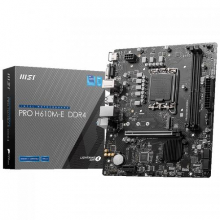 Gaming - Placa de baza MSI PRO H610M-E DDR4, Intel H610, socket 1700, mATX