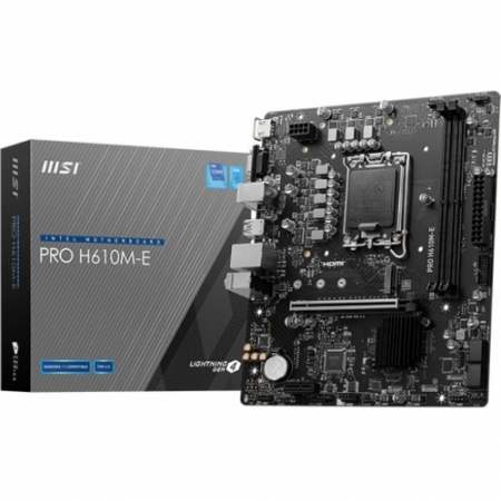Gaming - Placa de baza MSI PRO H610M-E, Intel H610, Socket 1700, mATX