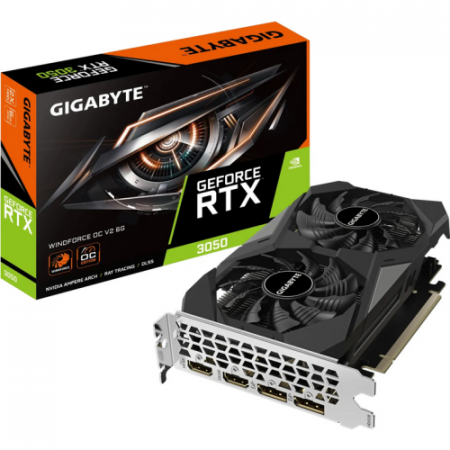 Plăci Video Gaming & Consumer - Placa video Gigabyte nVidia GeForce RTX 3050 WINDFORCE OC V2 6GB, GDDR6, 96bit