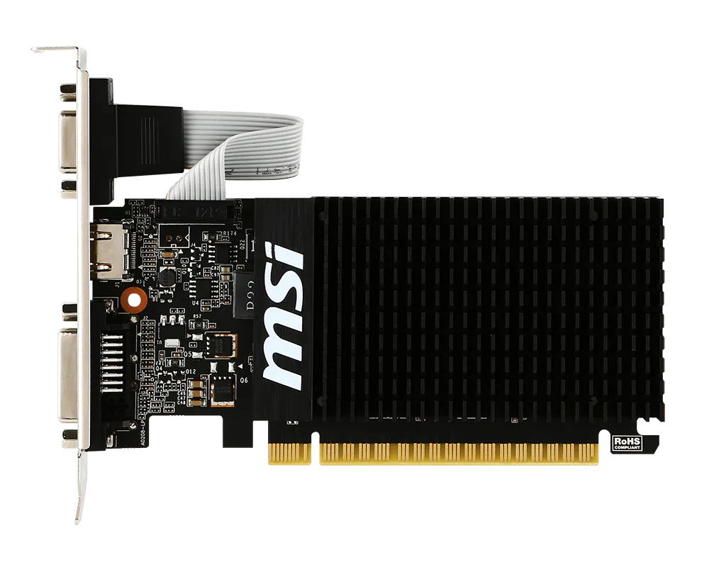 Placa video MSI GeForce GT 710 2GB DDR3 64-bit Low Profile (GT 710 2GD3H LP) - MSI [2]