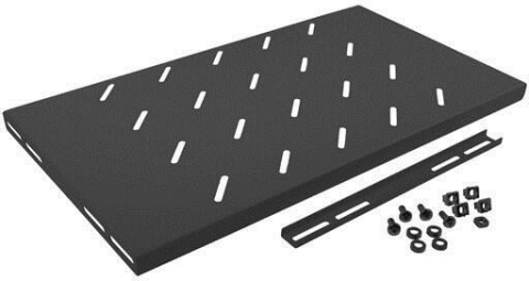 Accesorii retelistica - Polita fixa rack Lanberg AK-1001-B 1U 450mm negru