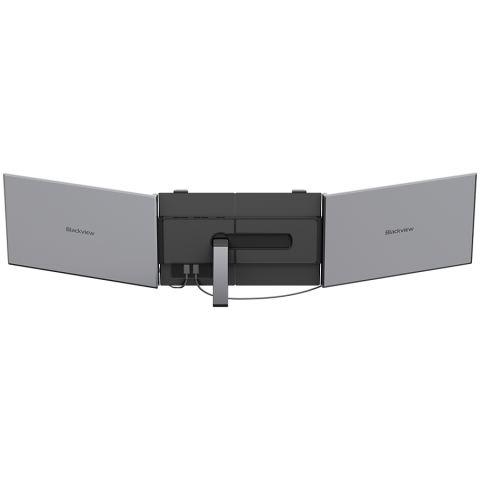 Portable monitor Blackview DCM8 Dual Screen 15.3inch 1920x1200 16:9 LCD 60Hz IPS 178 USB-C 3.1x3 364.4x237.43x21mm Grey Black [3]