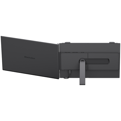Portable monitor Blackview SCM6 Single Screen 14inch 1920x1080 16:9 LCD 60Hz IPS 178 USB-C 3.1x3 for 13-17.3 inch laptops 332x207x15.6mm Grey Black [4]