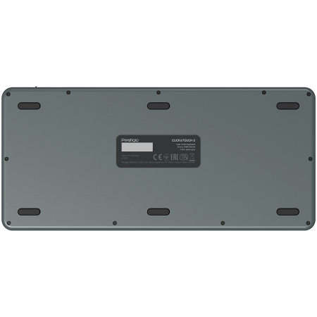 Prestigio Click&Touch 2, wireless multimedia smart keyboard with touchpad embedded into keys, auto-switch between keyboard and touchpad modes, touch multimedia sliders, left and right physical "mouse" [8]