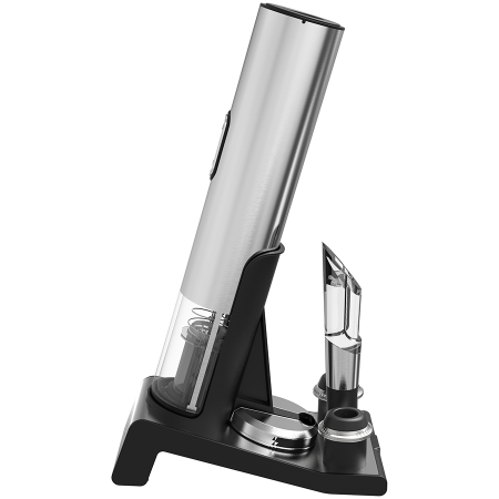 Prestigio Garda, smart wine opener, simple operation with 2 buttons, aerator, vacuum stopper preserver, foil cutter, opens up to 50 bottles wihout recharging, premium design, 500mAh battery, Dimension [7]