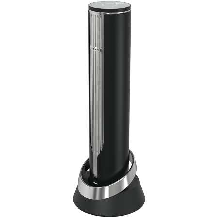 Prestigio Maggiore, smart wine opener, 100% automatic, opens up to 70 bottles without recharging, foil cutter included, premium design, 480mAh battery, Dimensions D 48*H228mm, black + silver color. [1]