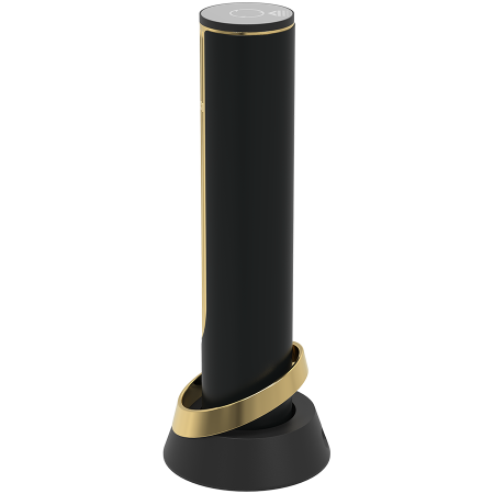 Prestigio Maggiore, smart wine opener, 100% automatic, opens up to 70 bottles without recharging, foil cutter included, premium design, 480mAh battery, Dimensions D 48*H228mm, black + gold color. [3]