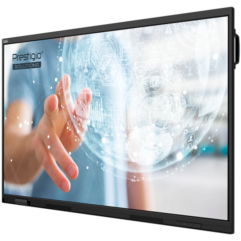 Tableta interactiva / Display interactiv Prestigio Solutions Multiboard Light Series Gen 7, 65 inch, 4K, Android 14, Google EDLA, 8GB RAM, 128GB, Negru (65-inch Light Series Gen 7) [1]