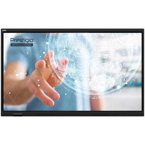 Multiboard - Tableta interactiva / Display interactiv Prestigio Solutions Multiboard Light Series Gen 7, 65 inch, 4K, Android 14, Google EDLA, 8GB RAM, 128GB, Negru (65-inch Light Series Gen 7)