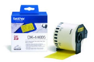 Hartie - Removable Yellow Paper Tape 62mm x 30.48m DK44605