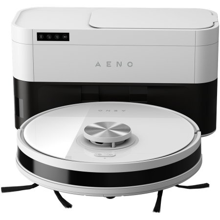 Robot Cleaner w/Dust Collector, white, 2in1 and dust tank, 4000pa, 3200mAh battery [4]