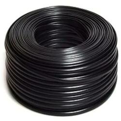Accesorii Telefoane Fixe - Rola cablu telefonic plat GEMBIRD, Fir Litic (Stranded), 100m, Negru (TC1000S-100M-B)