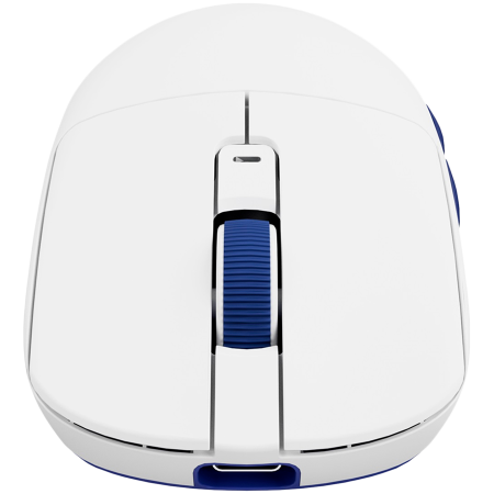 ROYAL KLUDGE M30 White Blue Gaming Mouse PAW 33111K [3]