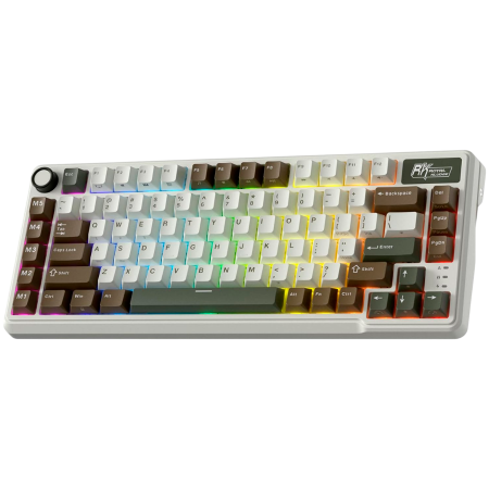 ROYAL KLUDGE RK L75 Palm Green Gaming Keyboard Cream switch [1]