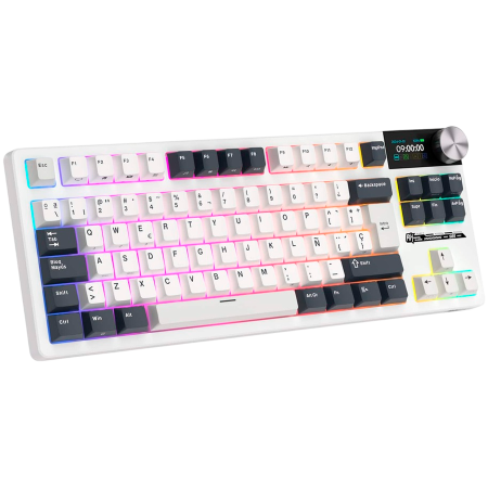 ROYAL KLUDGE RK S85 White Night Gaming Keyboard Beige switch [1]