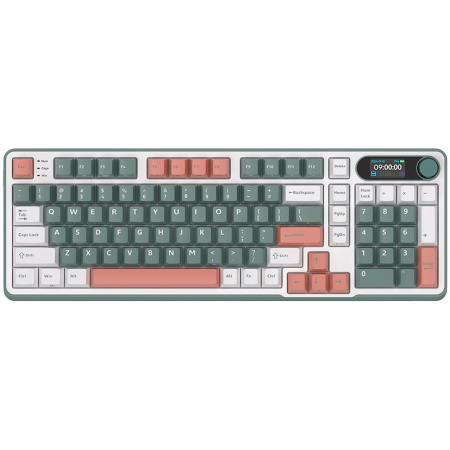 Jocuri si multimedia - ROYAL KLUDGE RK-S98 Camping Green Gaming Keyboard Brown switch