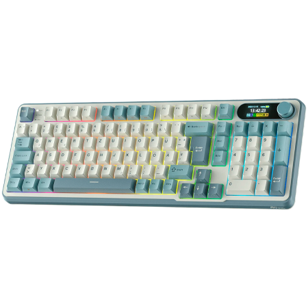 ROYAL KLUDGE RK-S98 Light Cloud Gaming Keyboard Chartreuse switch [1]