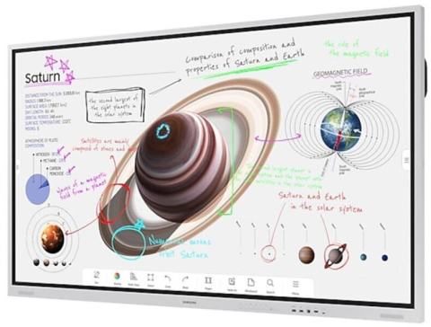 Monitoare - Display interactiv Samsung Flip Pro WM85B, 85 inch, 4K, Tizen 6.5