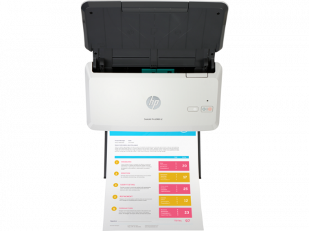 Scaner cu alimentator de coli HP ScanJet Pro 2000 s2, Led, USB, Color, A4 [3]