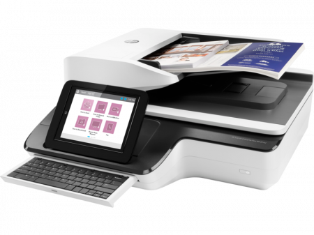Scanner HP Scanjet Enterprise Flow N9120, dimensiune A3, tip flatbed, viteza scanare: max 120ppm/240ipm, duplex, ADF 200 coli, rezolutie optica 600dpi, rezolutie hardware 600x600dpi, senzor CCD, software: drivere HP Scan, ISIS, WIA, Kofax VRS Pro, Nuance PaperPort, I.R.I.S Readiris Pro, I.R.I.S [1]