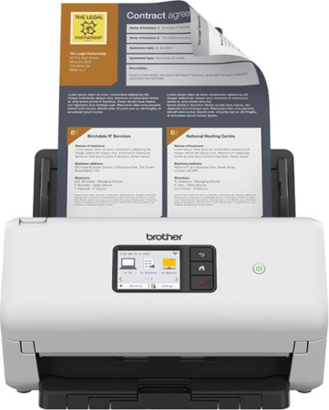Scanere - Scanner Brother ADS-4550W A4 Duplex 35 ppm Wi-Fi LAN USB Touchscreen