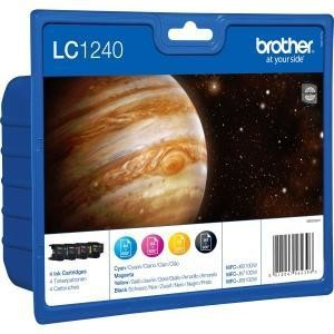 MFC-J825DW - Set cartuse cerneala Brother LC1240, patru culori (black, cyan, magenta, yellow) (negru, albastru, roz, galben), original, 2400 pagini