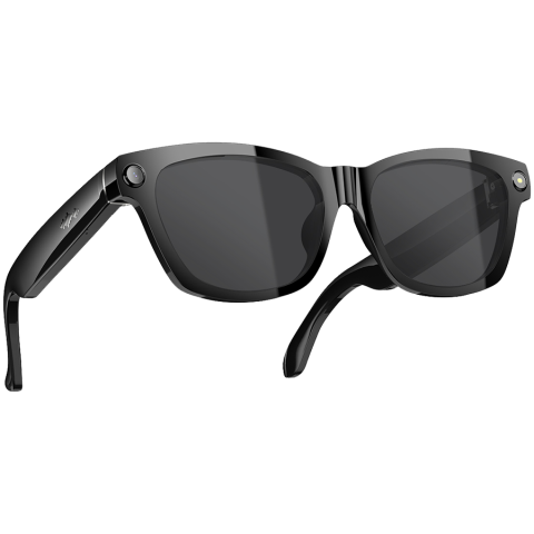 Smart Glasses Blackview BV100 Sunglasses lenses Camera 8MP Chips JL7018F 32Gb 220mAh BT 5.4 APP HeyCyan ENC AI Take photos Rec videos Lesten to music IP54 150x49x40mm Black [6]